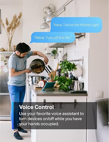 TP-Link - Tapo Smart Plug Mini 15A, enchufe Wi-Fi para el hogar inteligente, configuración superfácil, compatible con Alexa y Google Home, no requiere hub, certificado UL