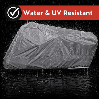 Dowco Guardian 51614-07 WeatherAll Plus Cubierta Impermeable para Motocicleta para Interior/Exterior, Gris, Adventure Touring