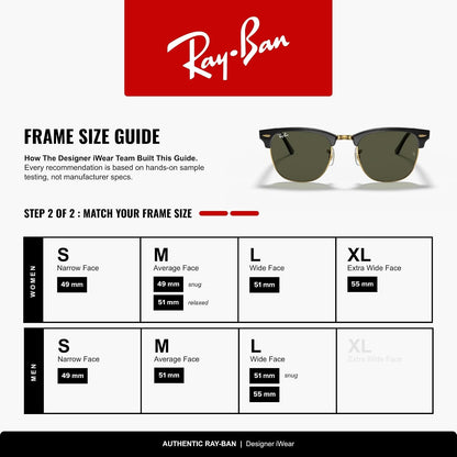 Ray-Ban Lentes oscuros rectangulares clásicas unisex, Sunglasses, Azul Rojo degradado espejado, 100% UV Protection
