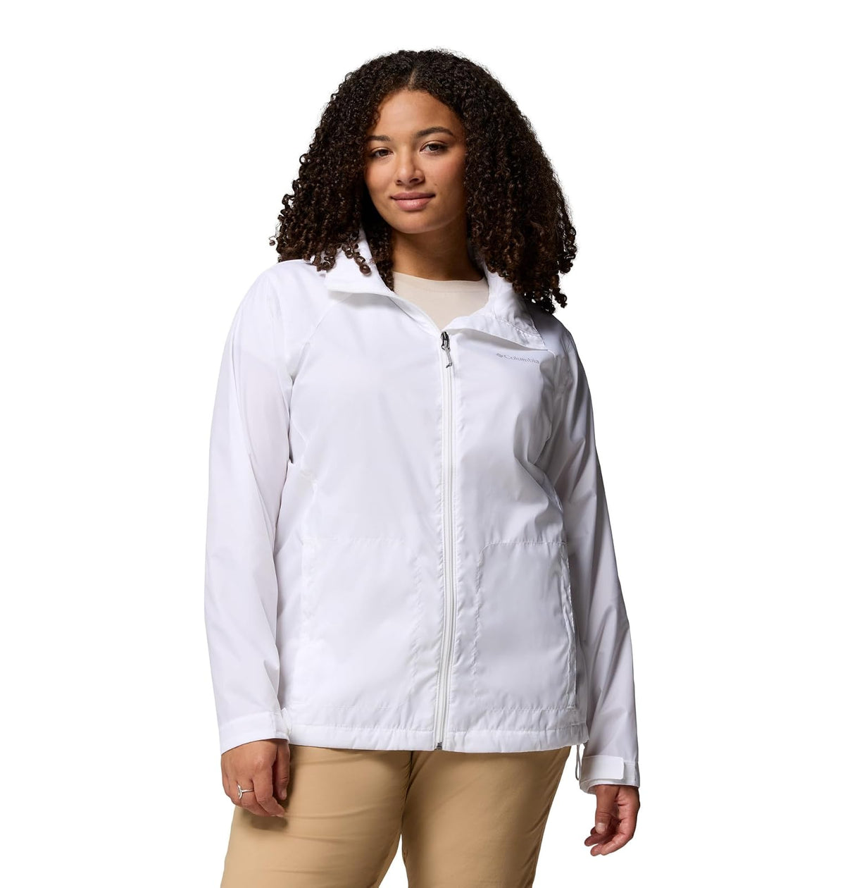 Columbia Switchback IV Chamarra Impermeable para Mujer - CH - Blanco