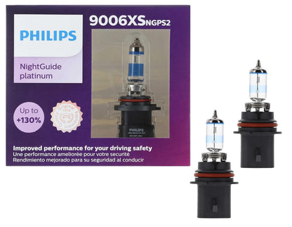 Philips Automotive Lighting 9006XSNGPS2 NightGuide Platinum Foco para Faros Delanteros, Paquete de 2, Blanco