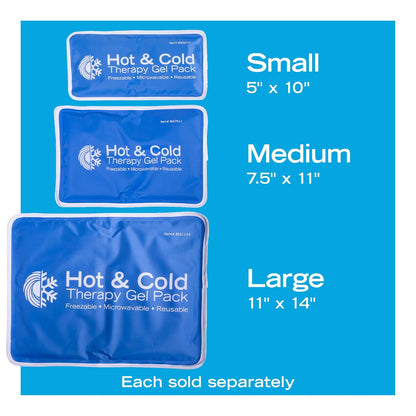 Roscoe Medical Inc. - Paquete de gel reutilizable para agua fría y caliente, 11 x 14 pulgadas