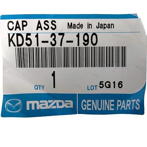 Mazda KD51-37-190 Tapa Central para Llanta de 19 in, Negro