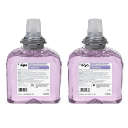 GOJO 536102 TFX Luxury Foam Hand Wash, Fresh Scent, Dispenser, 1200mL, 2/Carton
