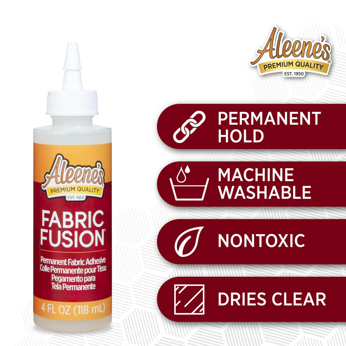 Aleene's Fusion Fabric Glue, 4 Fl Oz - 3 Pack, Multi