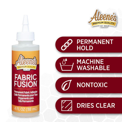 Aleene's Fusion Fabric Glue, 4 Fl Oz - 3 Pack, Multi