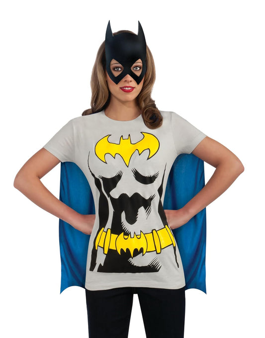 DC Comics Batgirl T-Shirt with Cape and Mask