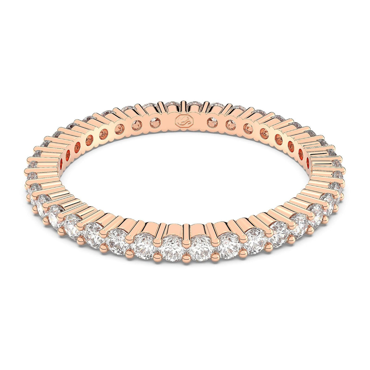 Swarovski Matrix Vittore Ring, Weiße Rundschliff-Kristalle