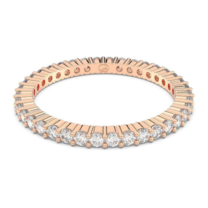Swarovski Vittore - Anillo de aleación de oro rosa, color blanco