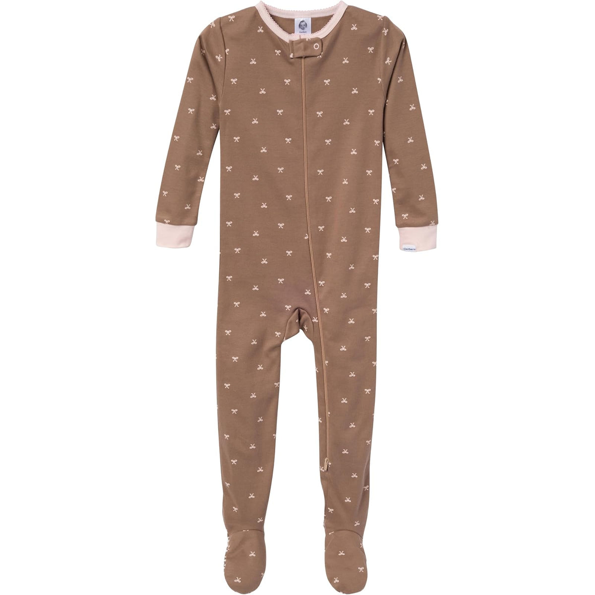 Gerber Baby Girls' 2-Pack Footed Pajamas