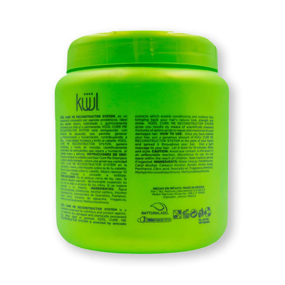 KÜÜL - Tratamiento para Cabello Maltratado Cure Me Reconstructor 1L. Aporta Brillo, Suavidad e Hidratación a tu Cabello y Evita el Quiebre del Cabello por el Uso de Químicos