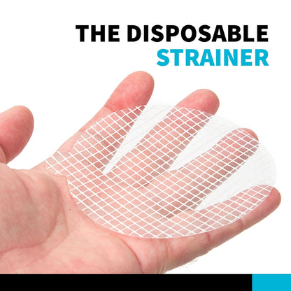 TubShroom Toss - Juego de 26 Fundas de Drenaje Desechables – Coladores de Malla para colector de Pelo para Ducha, Tina y desagües de Fregadero de baño para Evitar drenajes obstruidos, Suministro de