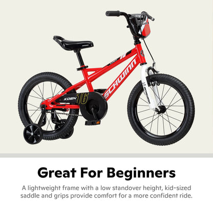Schwinn Koen & ELM BMX Style Toddler and Kids Bike, For Girls and Boys, 12-18-Inch Wheels, Training Wheels Included, Basket or Number Plate, Ages 2-9 Year Old, Rider Height 28 to 52 Inch
