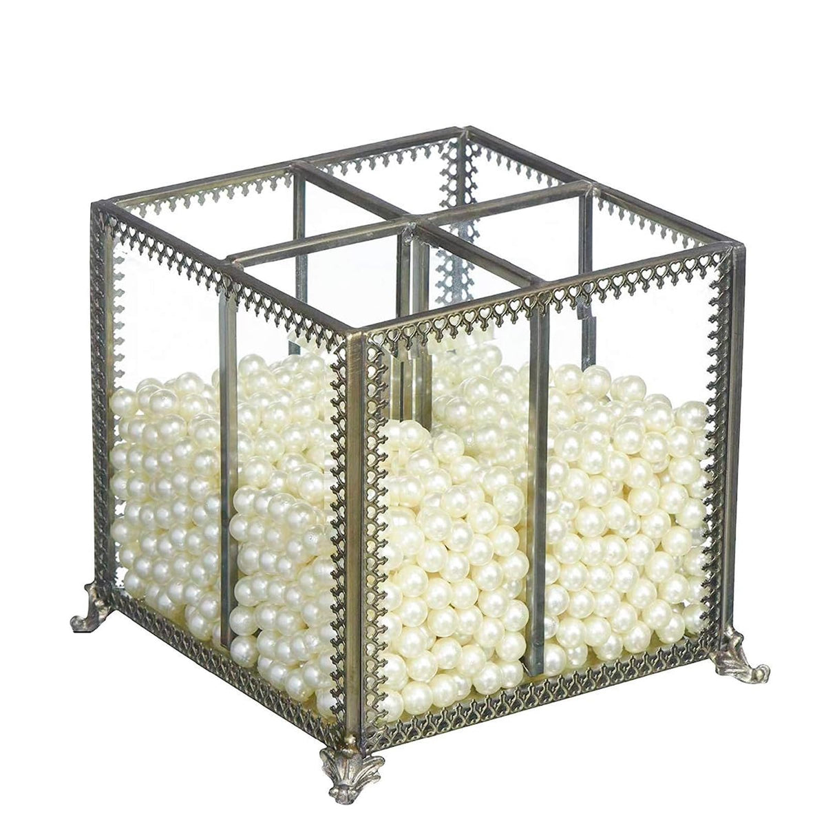 Putwo Organizador clásico para brochas de Maquillaje, Antiguo, Makeup Organizer, BrushHolder-Medium, 1