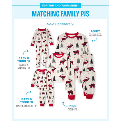 The Children's Place Pijama de algodón con diseño de murciélagos para niños pequeños Juego de Pijama para bebés Unisex