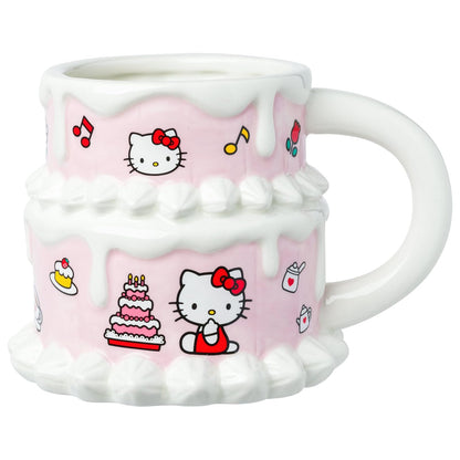 Taza esculpida 3D de cerámica con diseño de Hello Kitty de Silver Buffalo | Cerámica, 0,65 litros