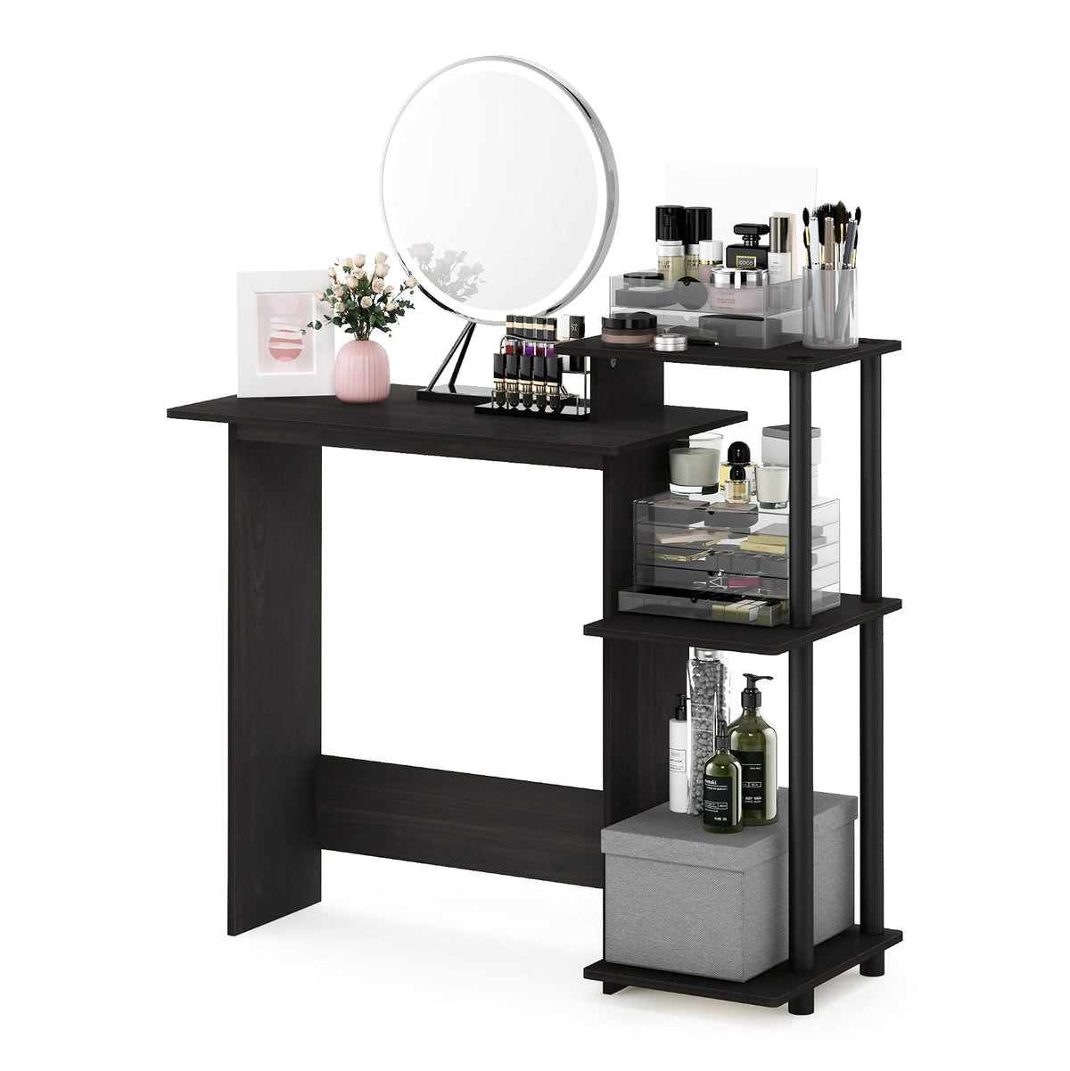 Furinno 11192EX/BK 99797E Home Computer Desk Writing Table, Espresso Finish