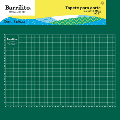 Barrilito Tapete de Corte Verde Mediano 45x30 cm