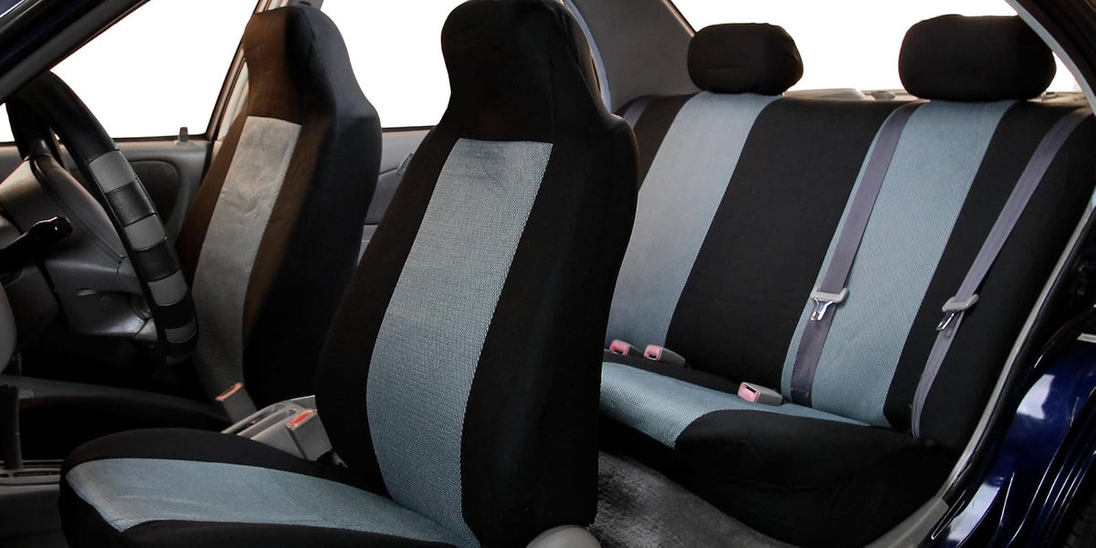 FH GROUP FB102GRAY114 Gray 3D Air Mesh Auto Seat Cover (Full Set)