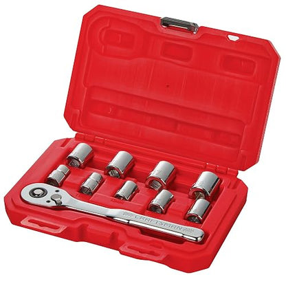CRAFTSMAN - Juego de herramientas mecánicas, métrico, unidad de 3/8 pulgadas, 10 piezas (CMMT34564)
