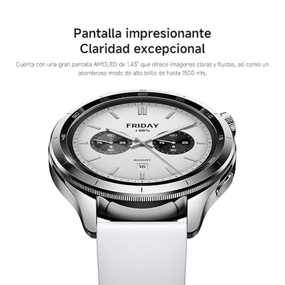 XIAOMI Watch S4 con GPS, iOS & Android, Modo Deportivo Avanzado, Rainbow | Pantalla AMOLED de 1.43'', Hasta 10 días de Batería, 150+ Modos Deportivos, Monitor Frecuencia Cardíaca y Sueño
