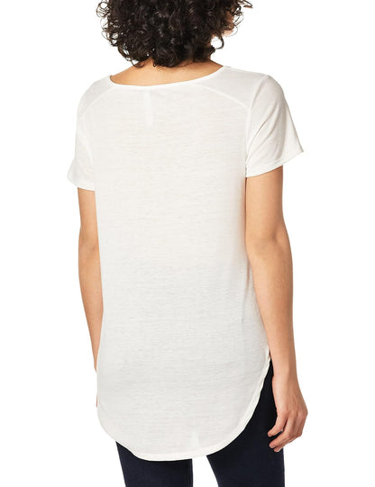 NY Collection Camiseta Americana de Manga Corta con Cuello Redondo para Mujer