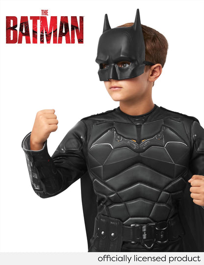 Rubie's 702987L DC - Disfraz de Batman Deluxe para niños, mostrado, grande