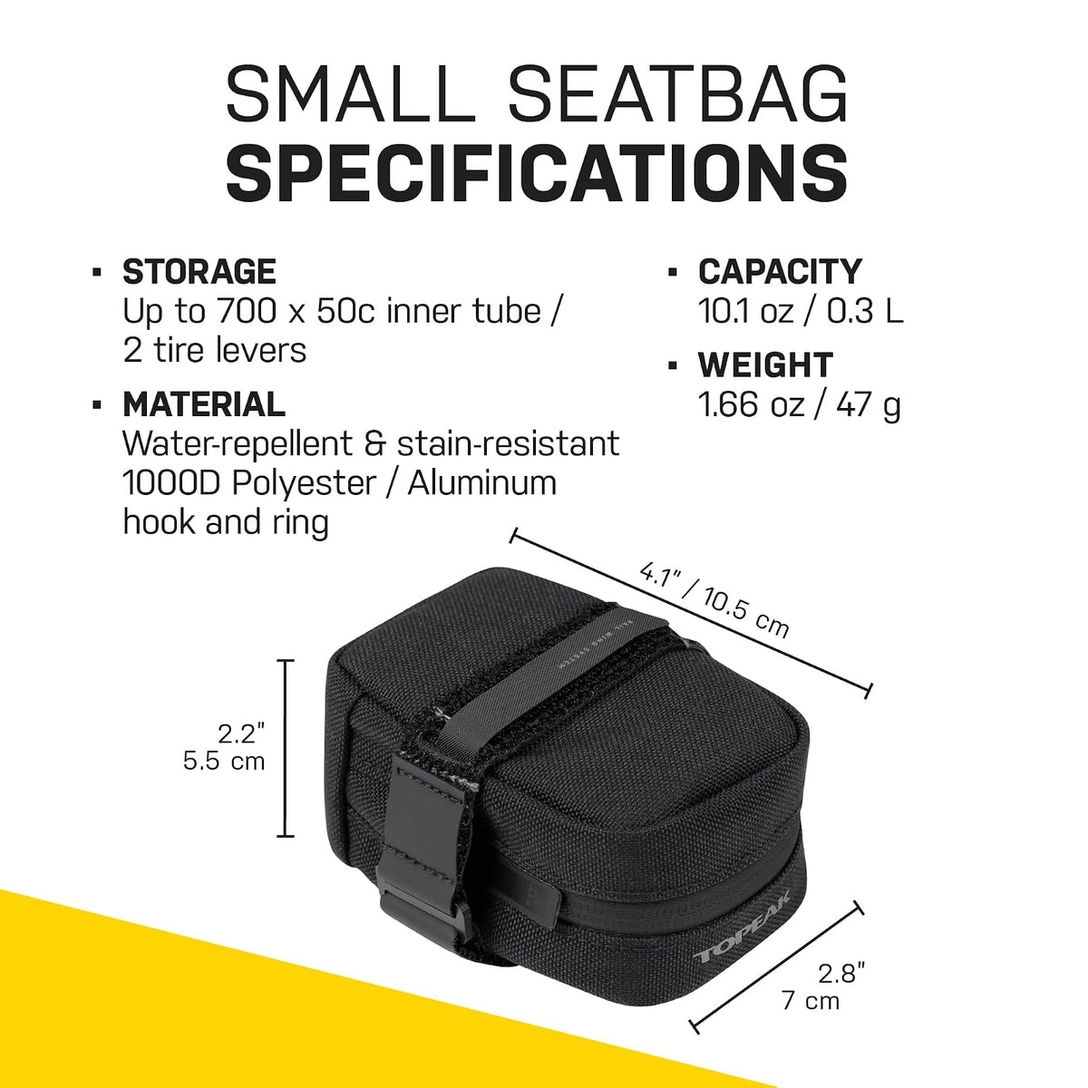 Topeak Bolsa de Manillar para Bicicleta, Negra, 23 x 14 cm, 3.8 L, 3 Compartimentos, Montaje en Manillar, Correas Antideslizantes