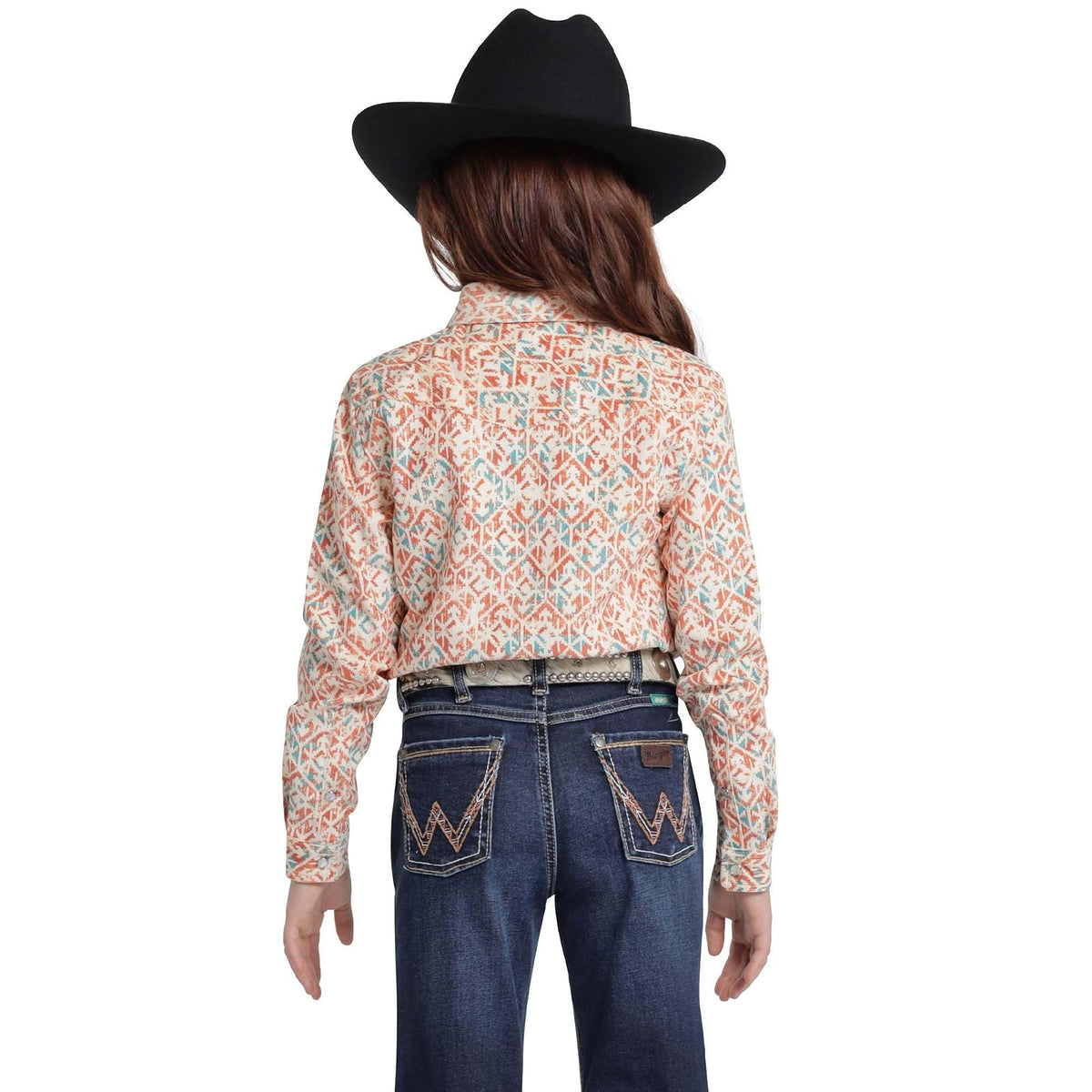 Wrangler Camisa para Niña, Multicolor, G