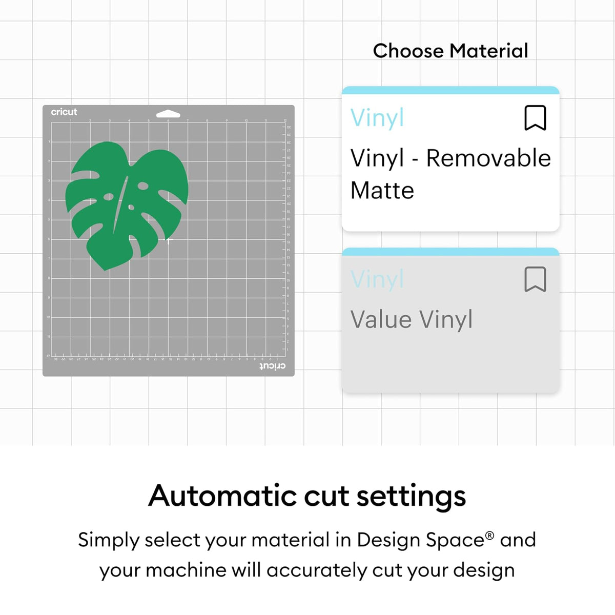 Cricut® Value - Vinilo extraíble, color negro (12 x 10 pies)
