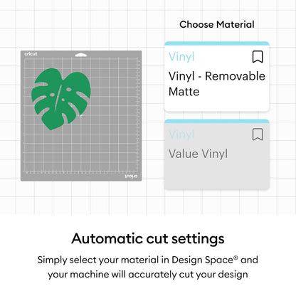 Cricut® Value - Vinilo extraíble, color negro (12 x 10 pies)