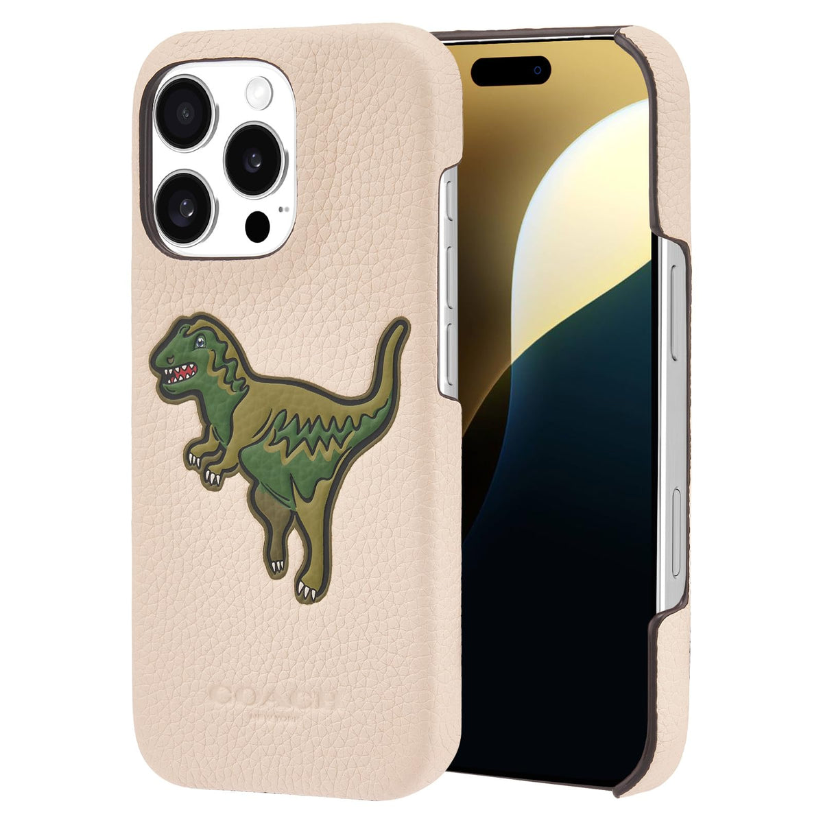 Coach Funda Delgada de Lona para iPhone 16 Pro Max - Ivory Rexy - iPhone 16 Pro