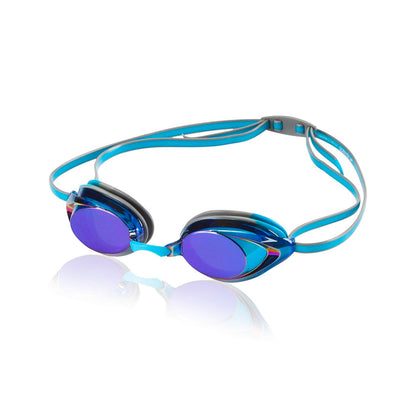 Speedo - Gafas de natación Vanquisher 2.0 con espejo, azul horizonte, talla única