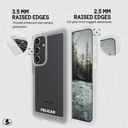 Pelican Voyager - Funda para Samsung Galaxy S24 Plus [6.7 Pulgadas] [Protección contra caídas MIL-STD de 16.5 pies] [Carga inalámbrica] Funda para teléfono Samsung Galaxy S24 Plus con Soporte para