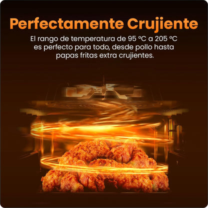 CHEFMAN Mini freidora de aire de 2 cuartos – Freidora de aire compacta digital que ahorra espacio con cesta antiadherente y apta para lavaplatos, comidas rápidas y fáciles en minutos, cuenta con
