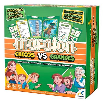 NOVELTY CORP Juego DE Mesa MARATON Chicos VS Grandes Caja Carton