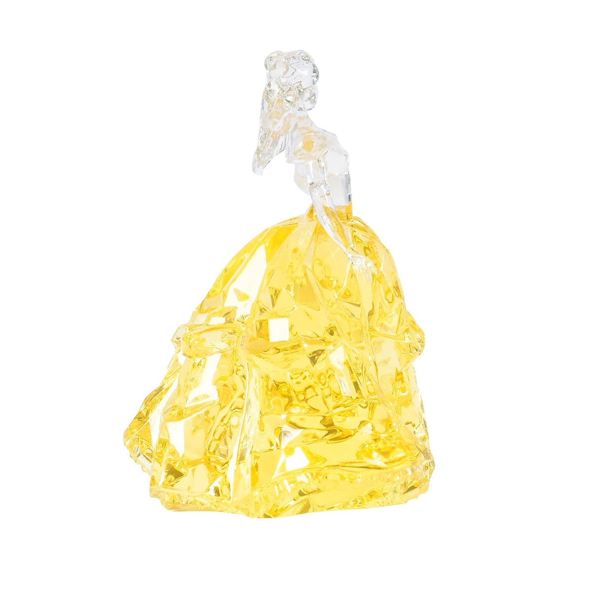 Enesco FACETS Disney Beauty and The Beast Princess Belle - Figura de Bola de 3.9 Pulgadas, Color Amarillo