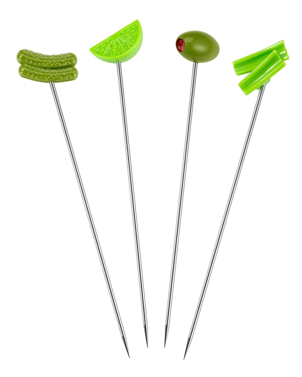 Prodyne - BL-4 Prodyne Bloody Mary Brocheta de cóctel (4 unidades), color verde
