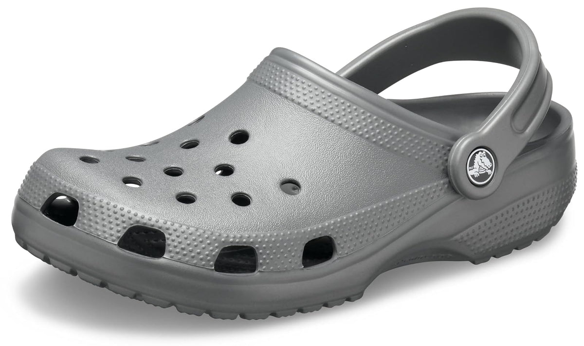 Crocs Classic Glitter K Zueco Unisex para Niños - 21.0 cm - Gris (Slate Grey)