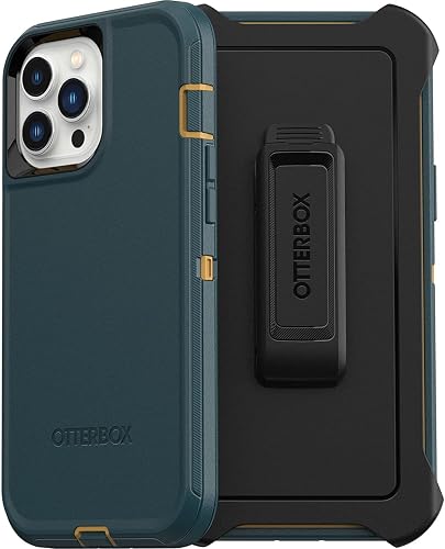 Otterbox Funda para iPhone 13 Pro MAX Y iPhone 12 Pro MAX Defender Series - Hunter, Resistente Y Duradera, con Protección De Puerto, Incluye Soporte De Clip De Funda Verde