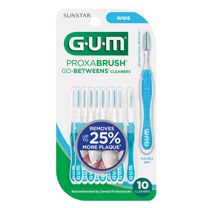 GUM Proxabrush Go-Betweens - Cepillos interdentales, Anchos, 60 Brushes