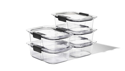 Rubbermaid - Contenedores de almacenamiento de alimentos, 2 compartimentos, 2,85 tazas, 5 unidades