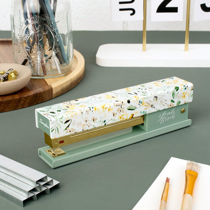 Swingline Grapadora de Leah Bisch, 20 hojas, tira completa, flores silvestres (S700034)