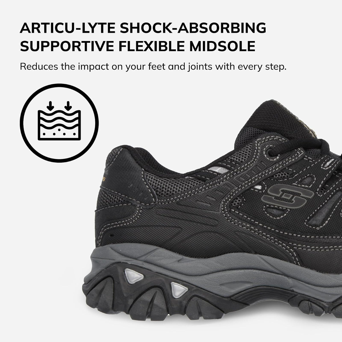 Skechers, Tenis para Hombre, Afterburn Memory-Foam Lace-up -, Varios, Varias Tallas