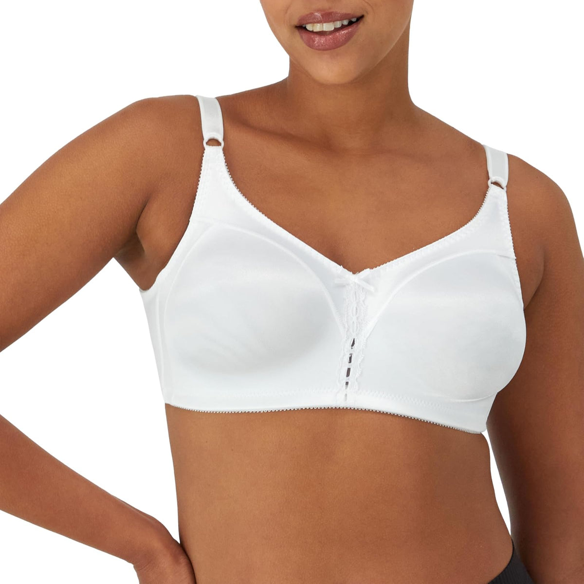 Bali Brasier Inalámbrico de Doble Soporte Cobertura Completa - 38DD - Blanco