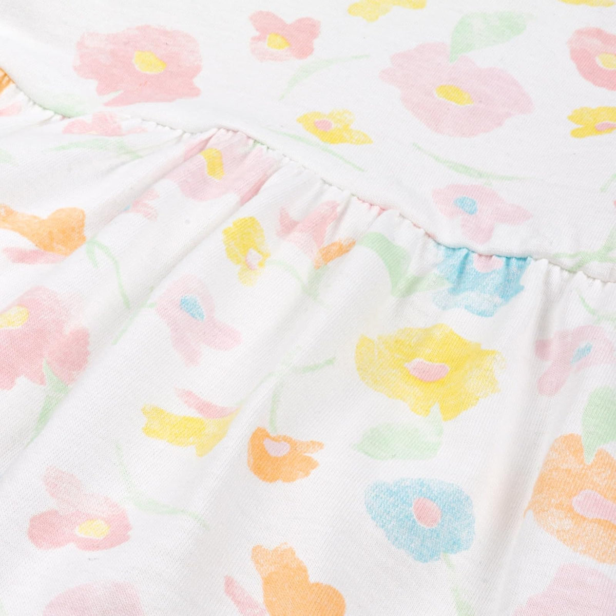 Baby Creysi Vestido de Manga Corta para Niña Ropa Casual de 100% Algodón en Tejido Jersey Suave One For You