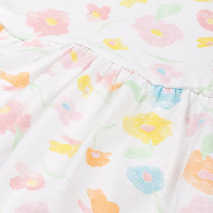 Baby Creysi Vestido de Manga Corta para Niña Ropa Casual de 100% Algodón en Tejido Jersey Suave One For You