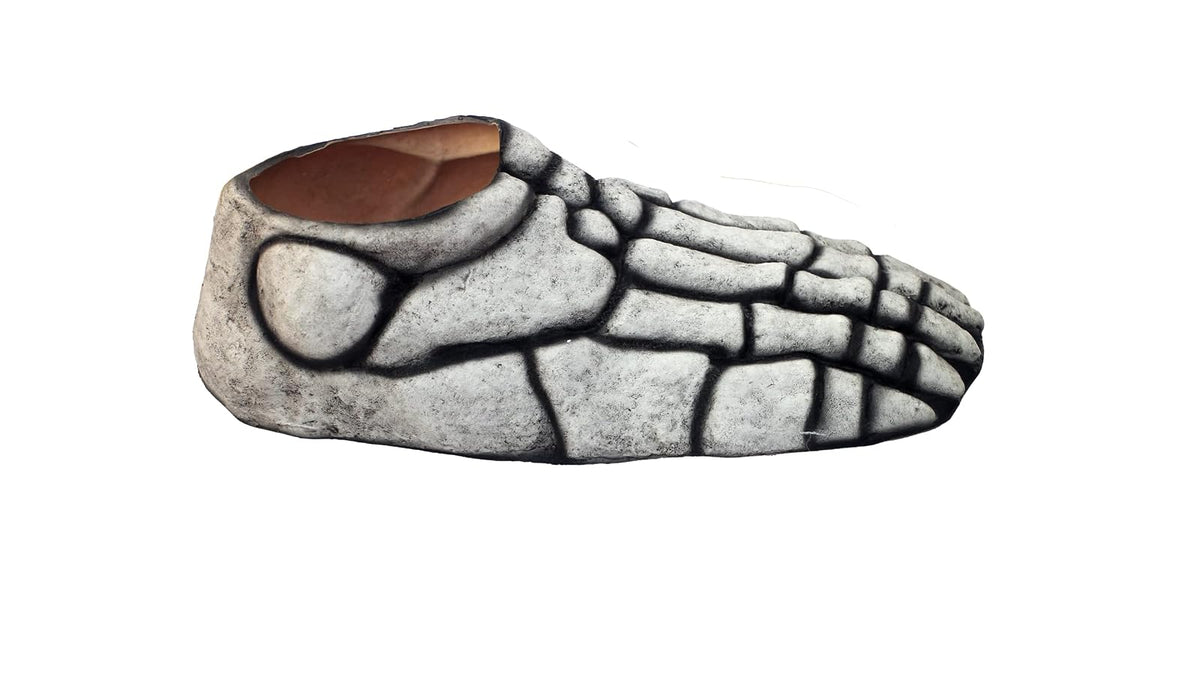 Ghoulish Prodcutions Skeleton Feet (White) Accesorio de Pies de Esqueleto, Complemento para Zapatos para Disfraz de Calaca Divertido Ideal para Halloween y Día de Muertos