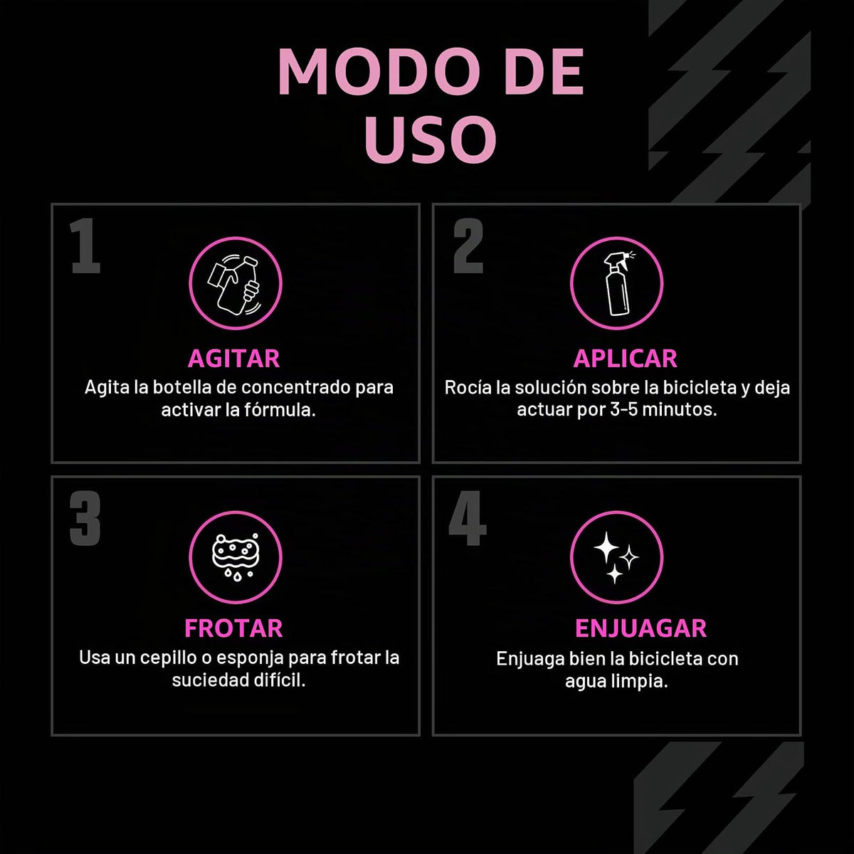 Muc-Off 667US Limpiador Nano-Tech para Motocicleta 5 L, Biodegradable, Rosa | Fórmula alcalina, segura en fibra de carbono, metal anodizado, sellos y rotores de disco, para todoterreno y desplazamiento