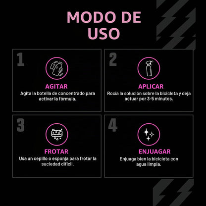 Muc-Off 667US Limpiador Nano-Tech para Motocicleta 5 L, Biodegradable, Rosa | Fórmula alcalina, segura en fibra de carbono, metal anodizado, sellos y rotores de disco, para todoterreno y desplazamiento